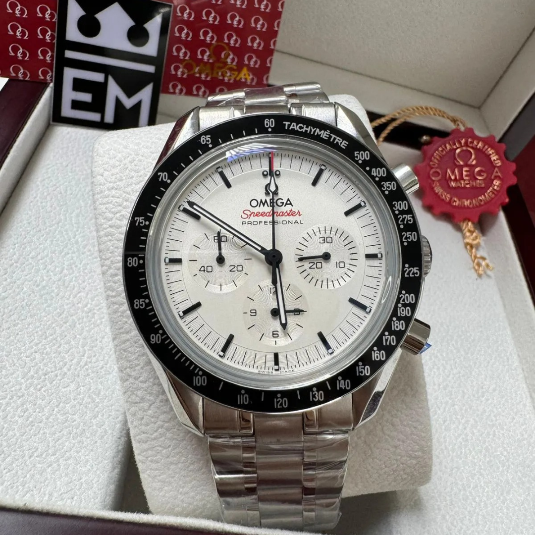Omega Speedmaster Professional “White Dial” – Edelstahlarmband | Chronograph