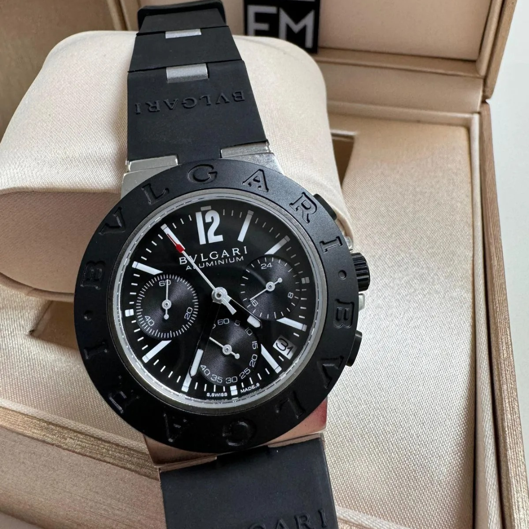 Bvlgari Aluminium Chronograph Schwarz