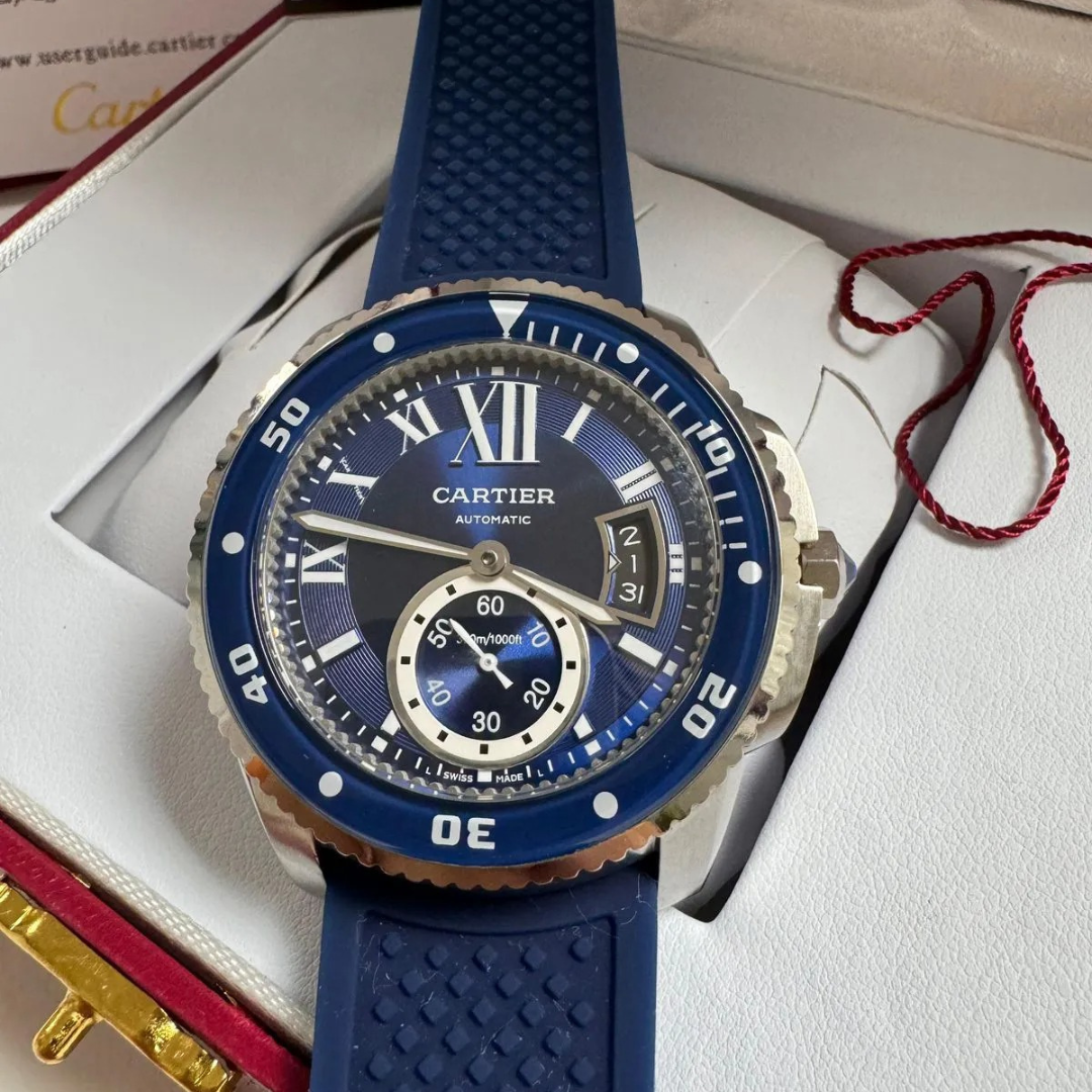 Cartier Ronde Bleu Diver Blau