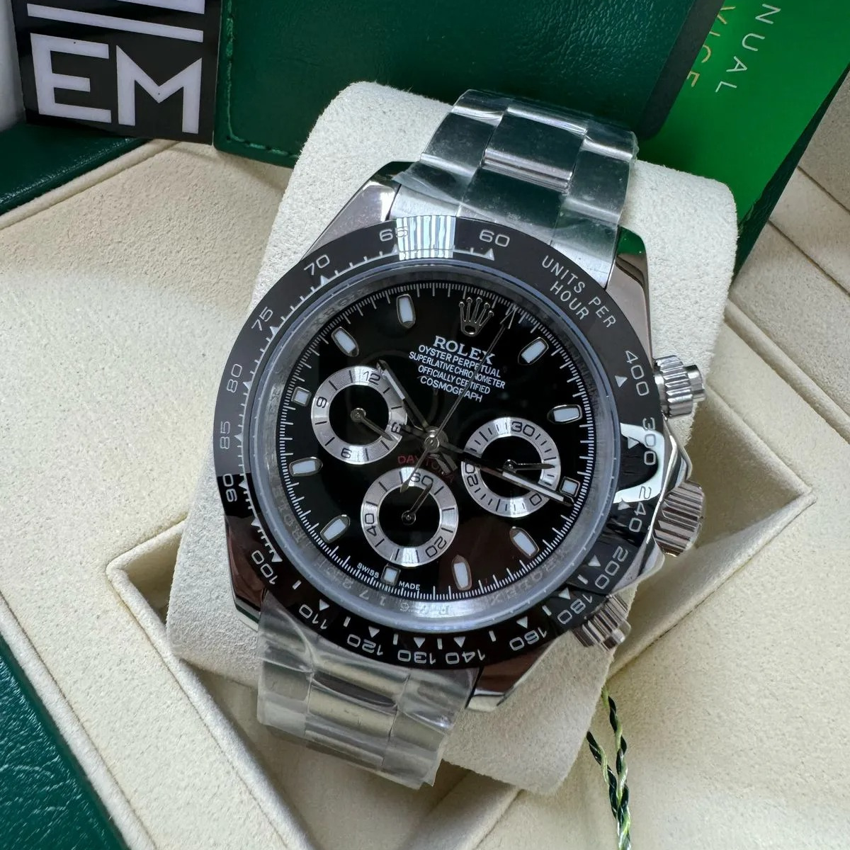 Rolex Daytona 126500 – Edelstahl 904L – Schwarzes Zifferblatt