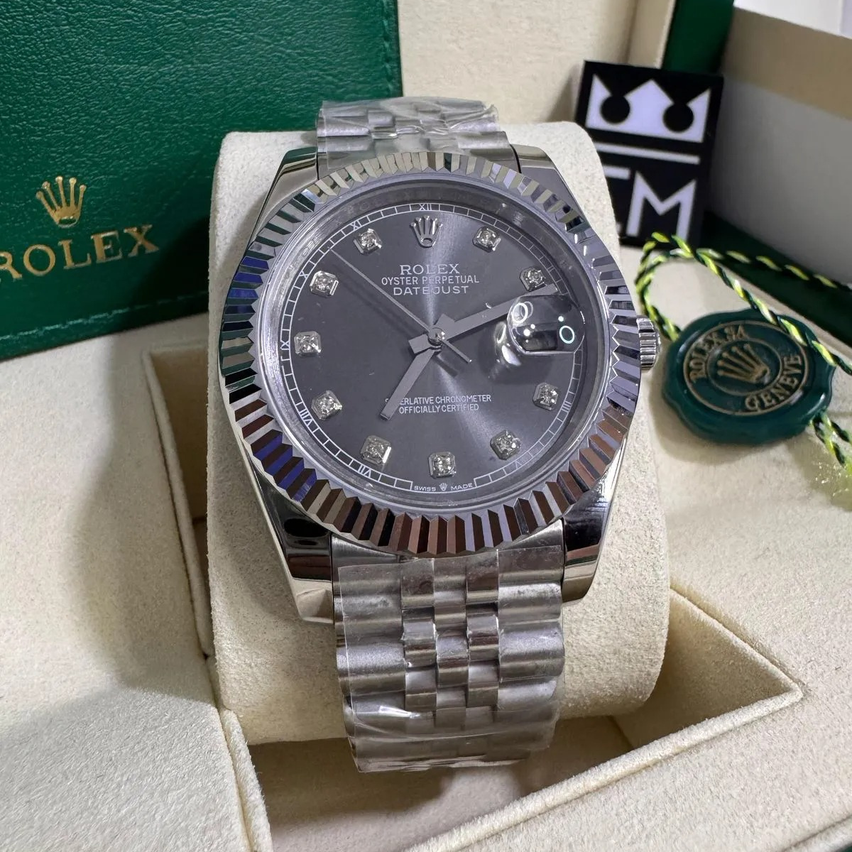 Rolex Datejust 41 – Schwarzes Zifferblatt mit Diamanten