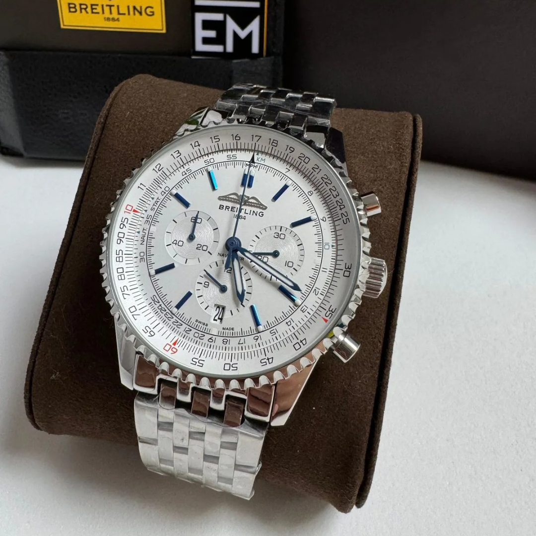 Breitling Navitimer Silber Edelstahl