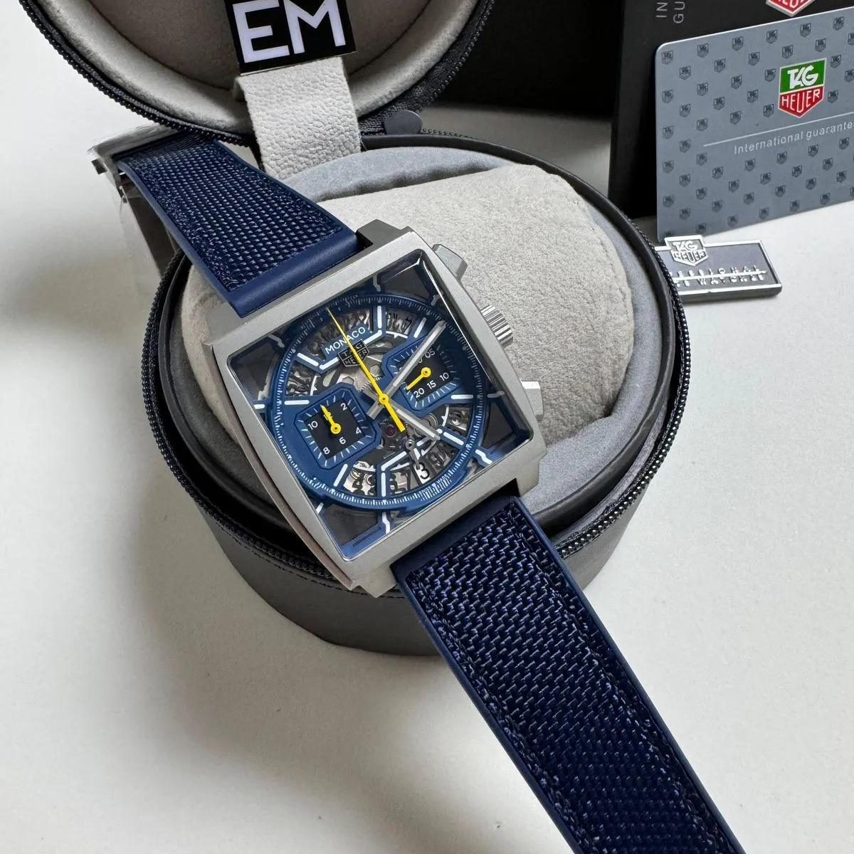TAG Heuer Monaco Skeleton Automatik Chronograph Blau