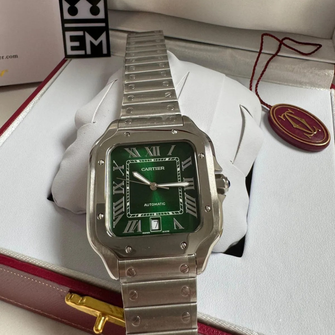 Cartier Santos Automatik Grün
