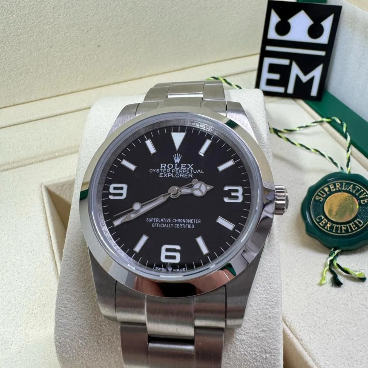 Rolex Explorer – Schwarzes Zifferblatt