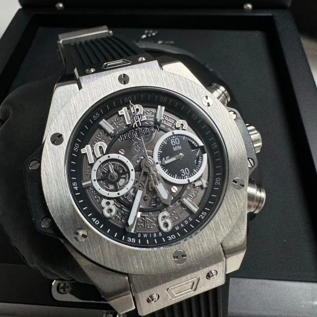 Hublot Big Bang Unico Titan Schwarz Skeleton