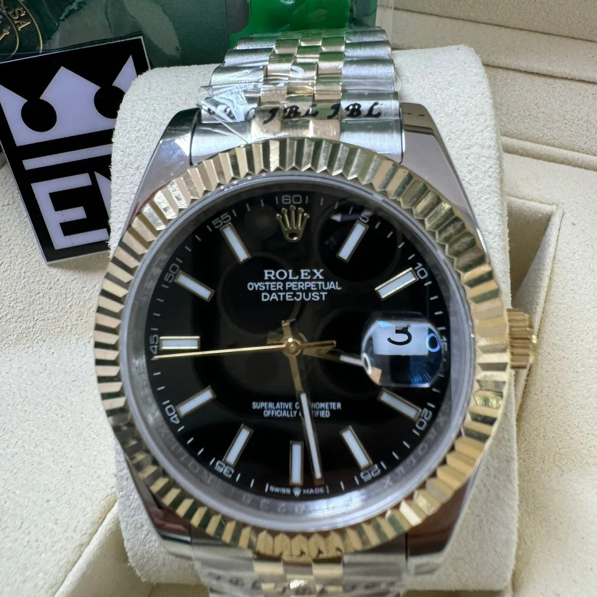 Rolex Datejust 41 – Schwarzes Zifferblatt – Rolesor