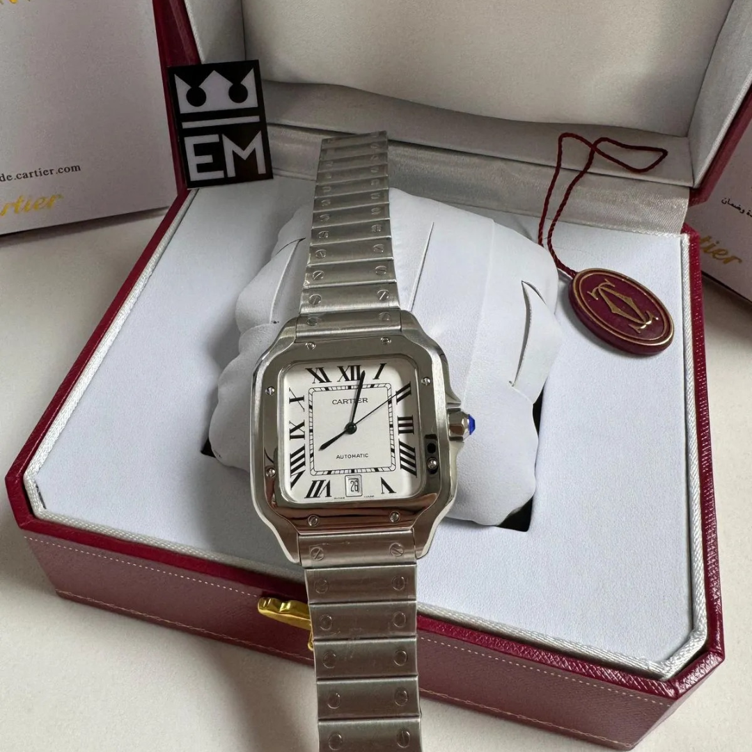 Cartier Santos – Weißes Zifferblatt