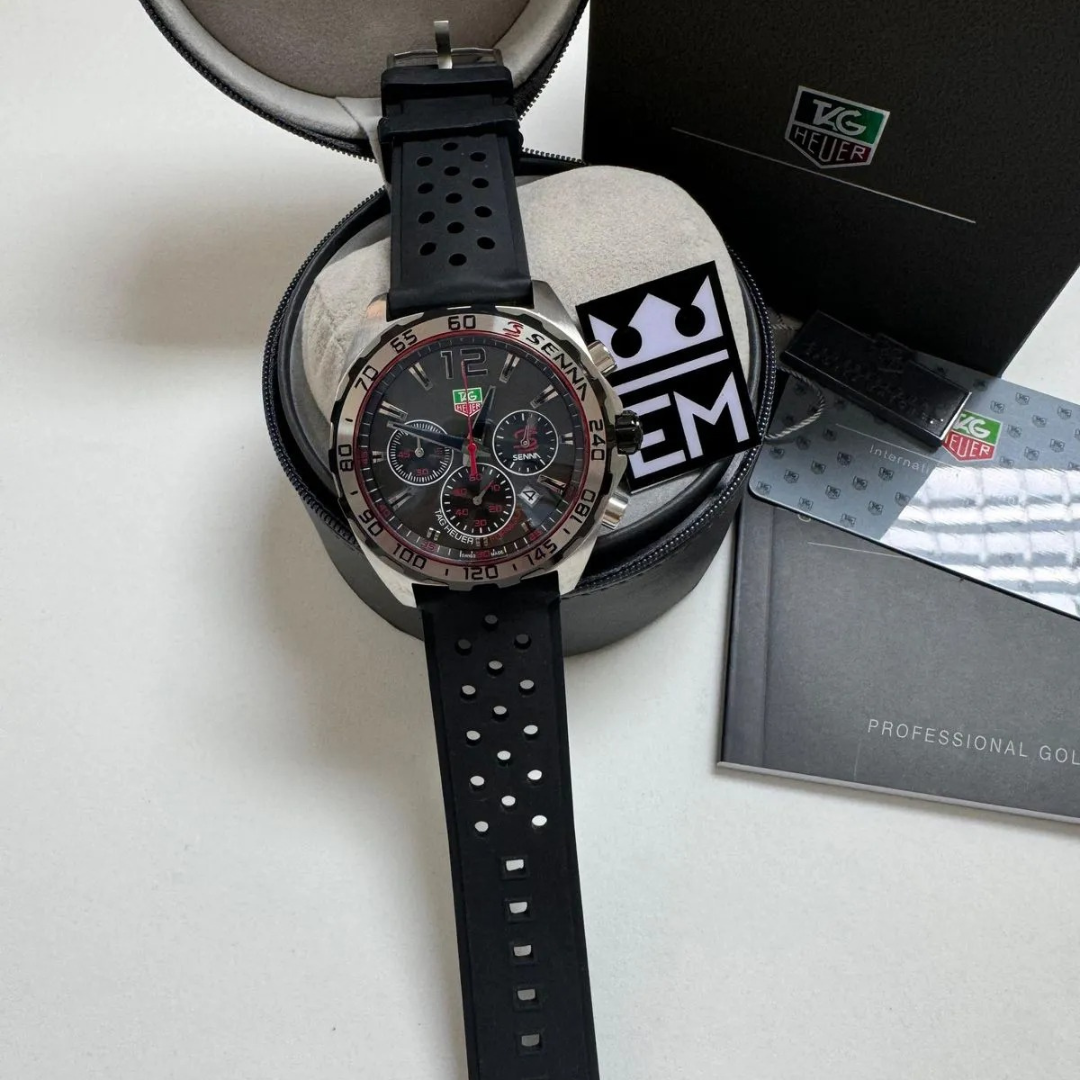 TAG Heuer Formula 1 Senna Edition – Schwarz/Rot | Sportarmband