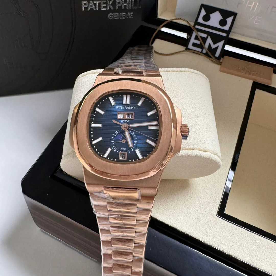 Patek Philippe Nautilus Roségold – Automatik mit Vollkalender
