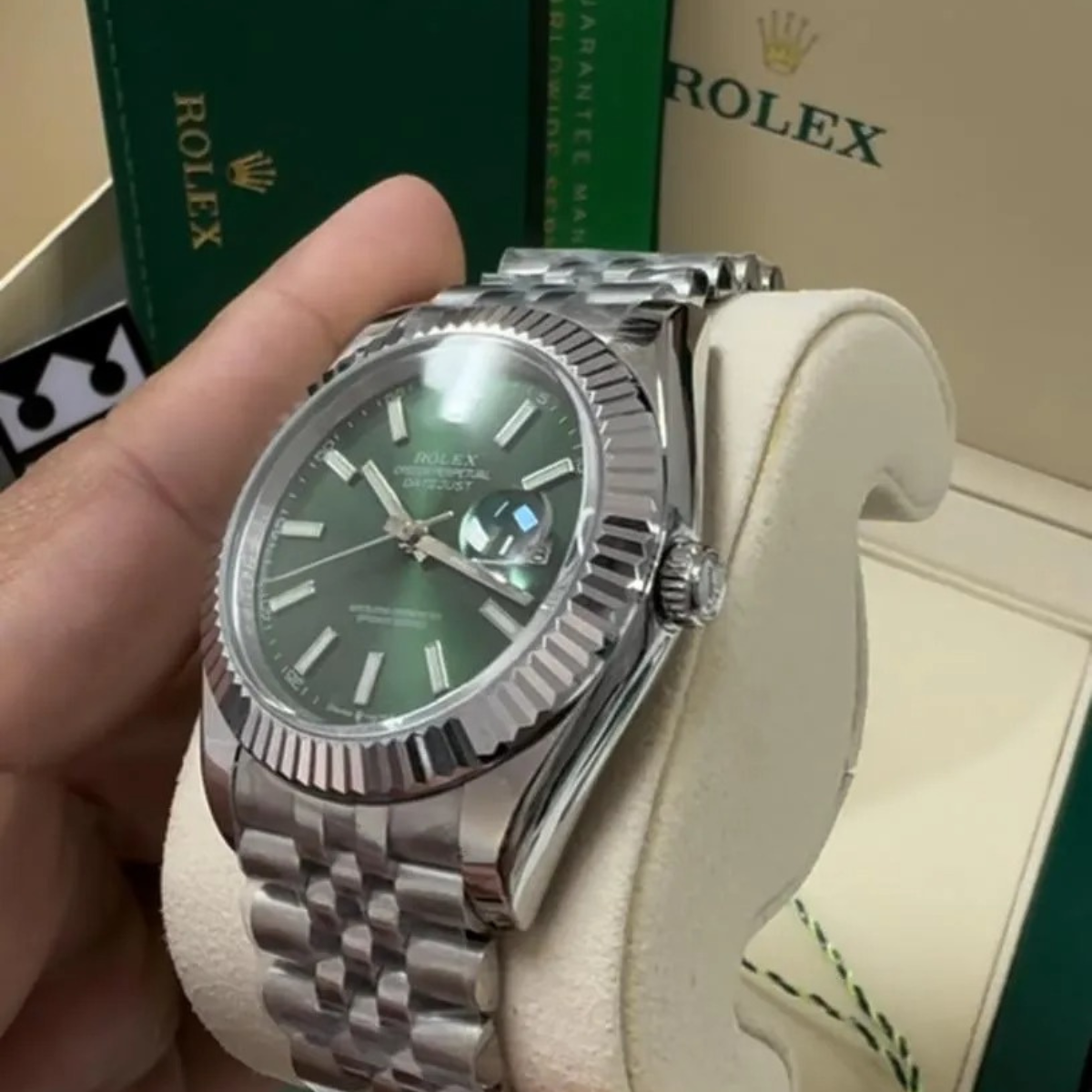 Rolex Datejust 41 – Grünes Zifferblatt