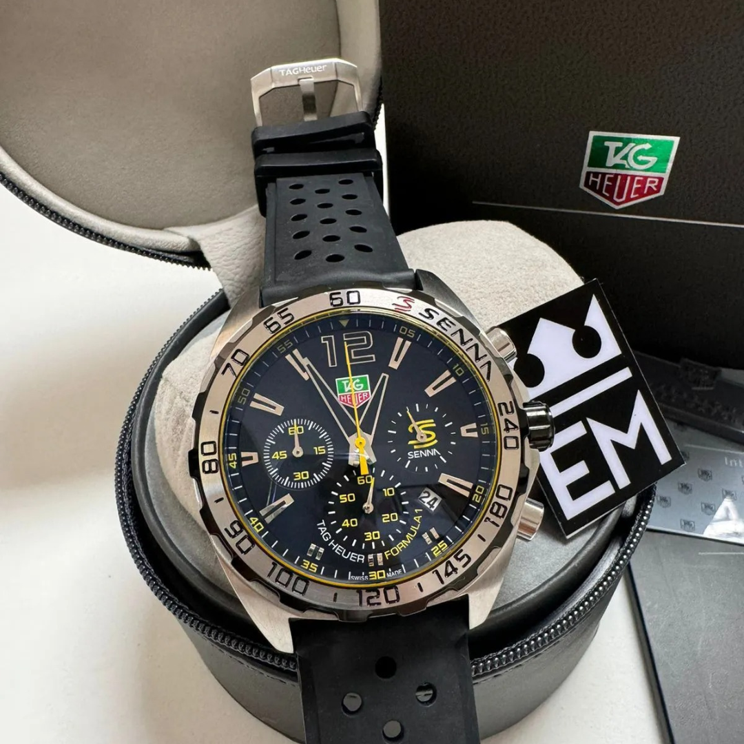 TAG Heuer Formula 1 Senna Edition – Schwarz/Gelb | Sportarmband