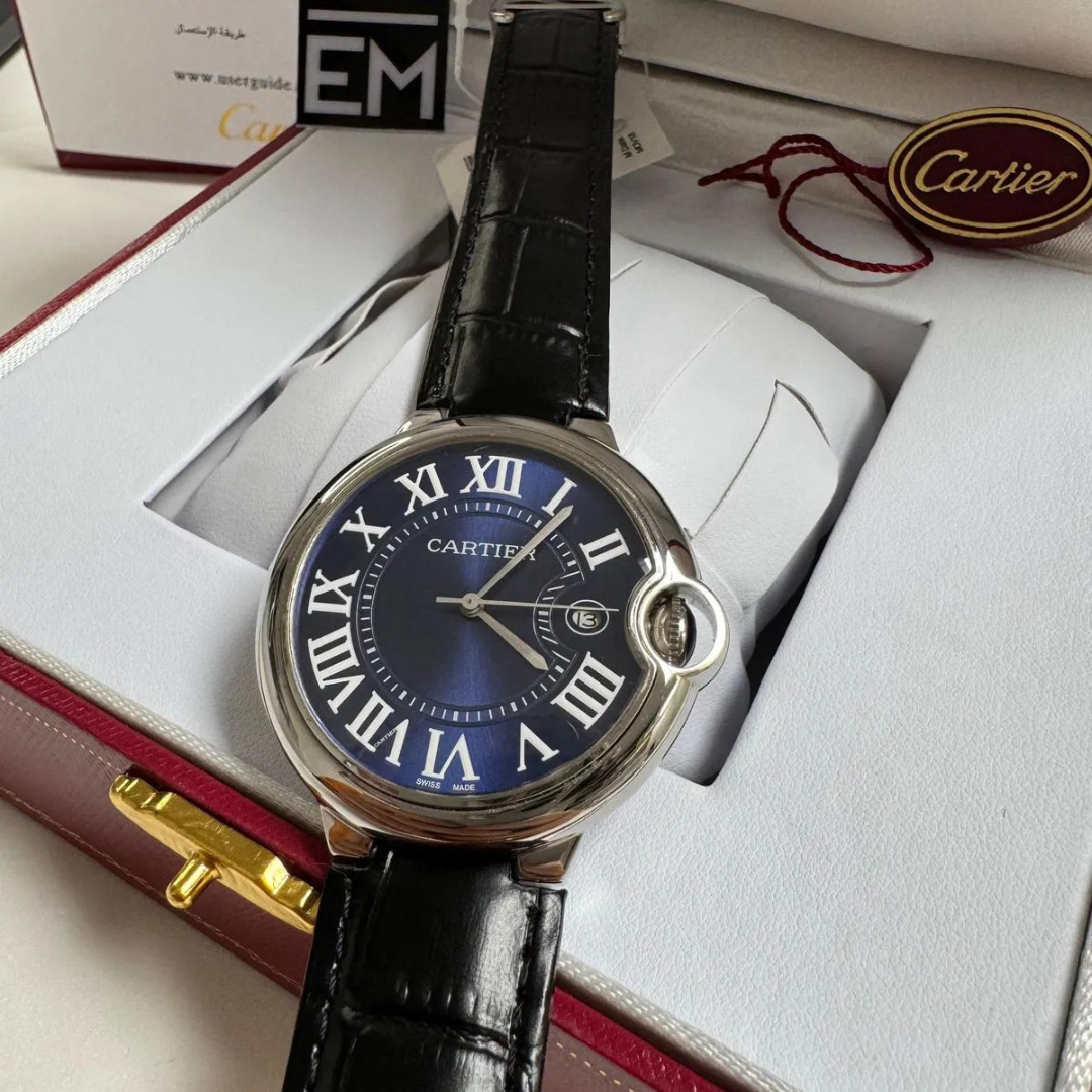 Cartier Ballon Bleu Blau Automatik