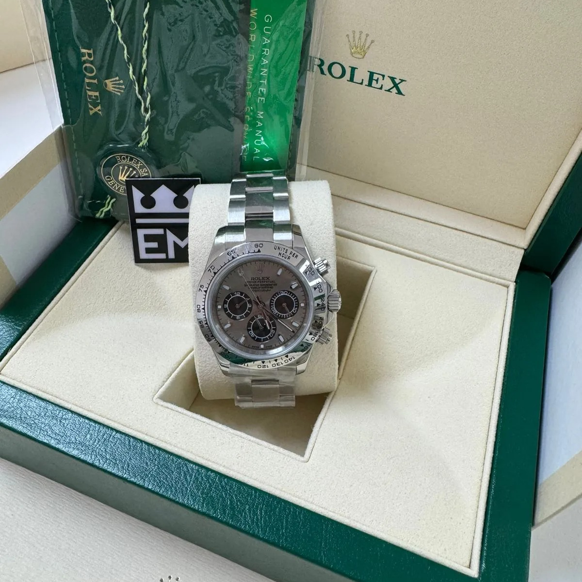 Rolex Daytona 40 – Graues Zifferblatt