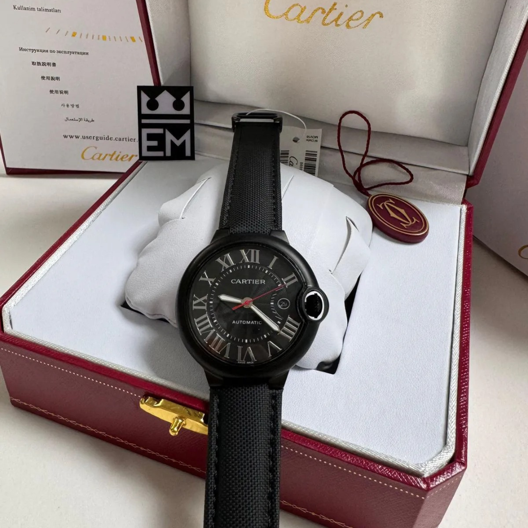 Cartier Ballon Bleu Schwarz Automatik