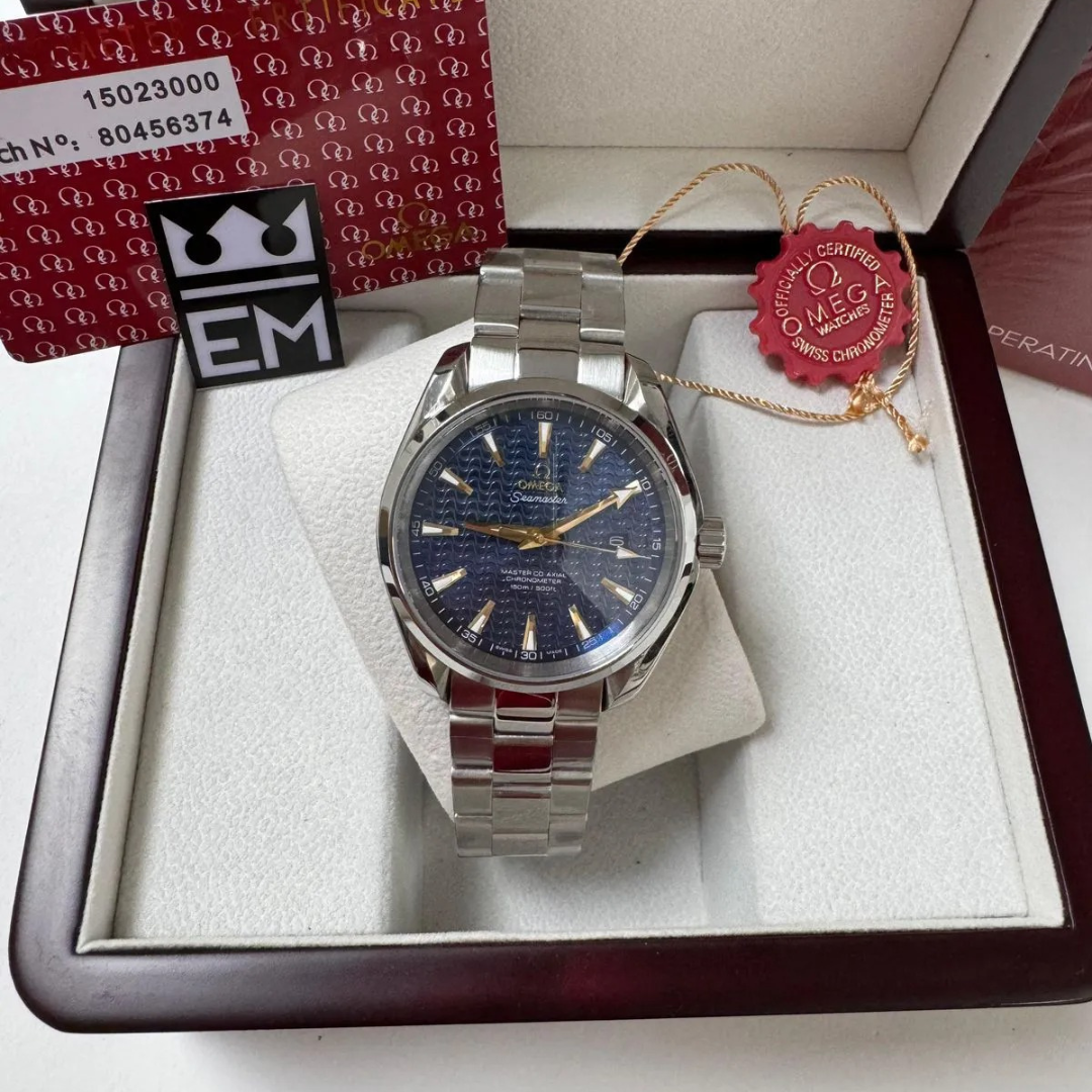 Omega Seamaster Aqua Terra Blaue Wellen