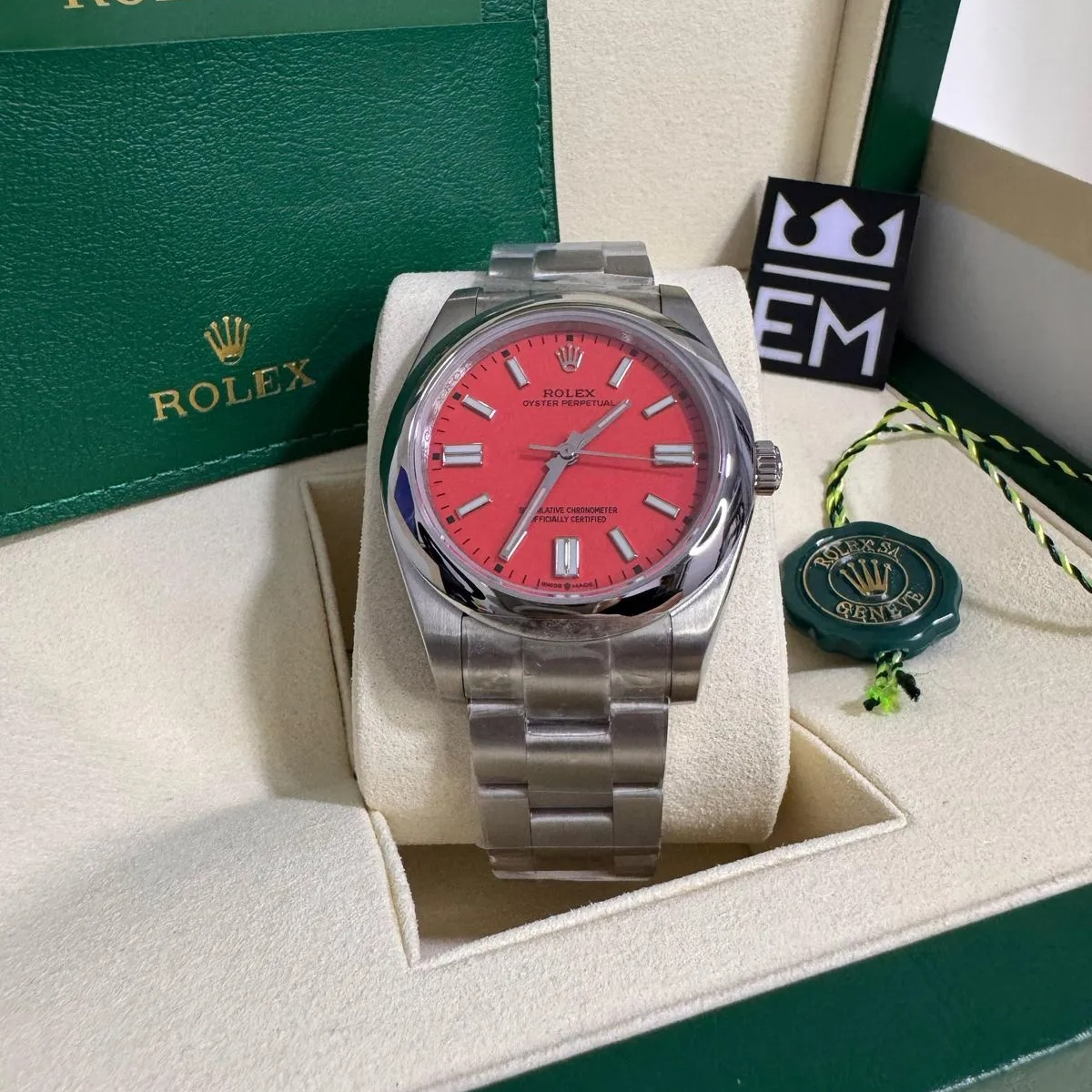 Rolex Oyster Perpetual 36 – Rotes Zifferblatt