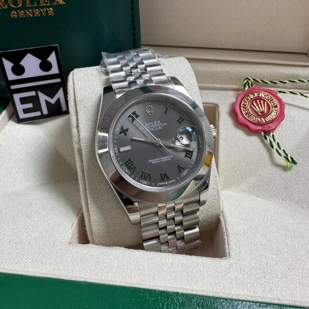 Rolex Datejust – Graues Zifferblatt mit Römischen Indizes