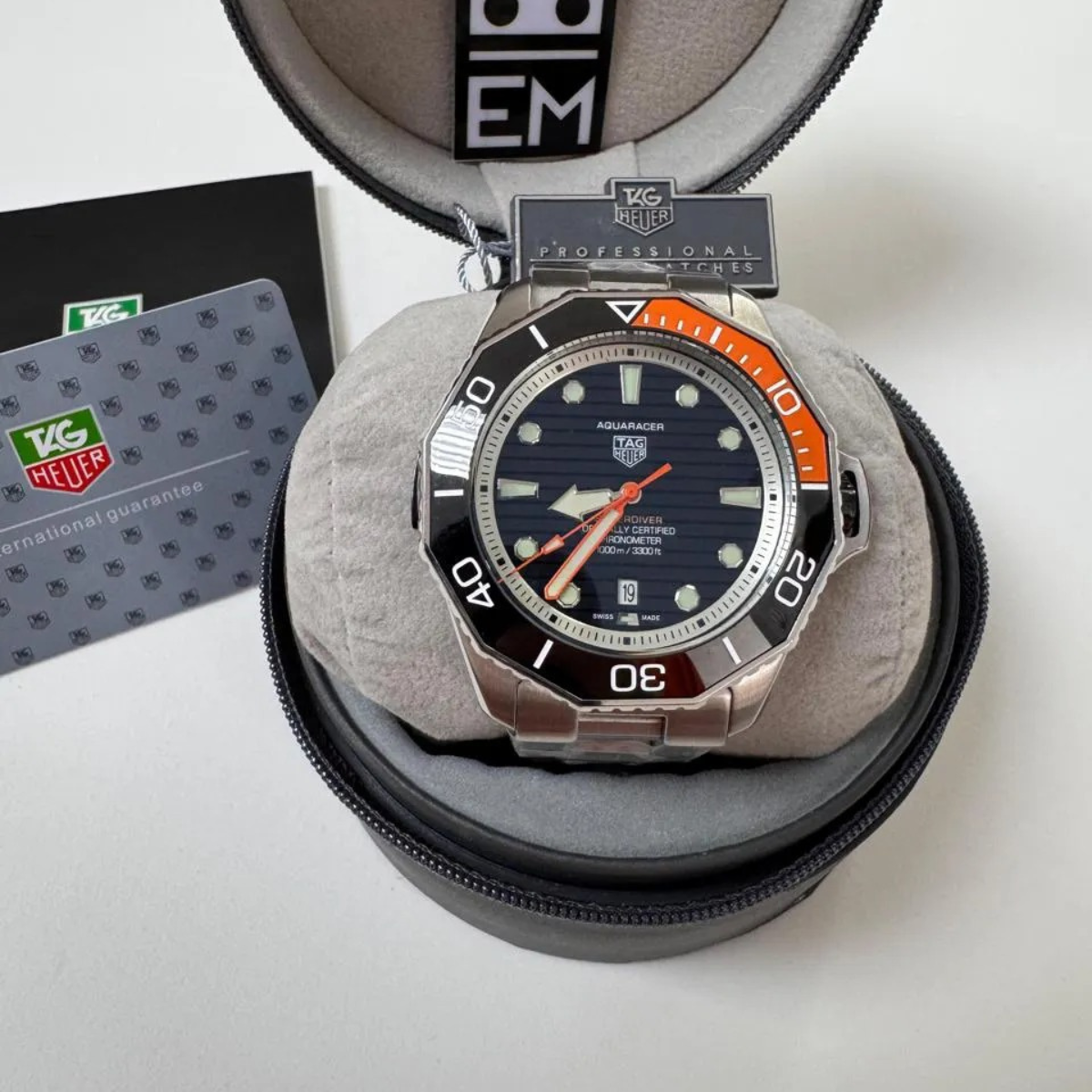 Tag Heuer Aquaracer – 43 mm – Schwarzes Zifferblatt – Stahlarmband