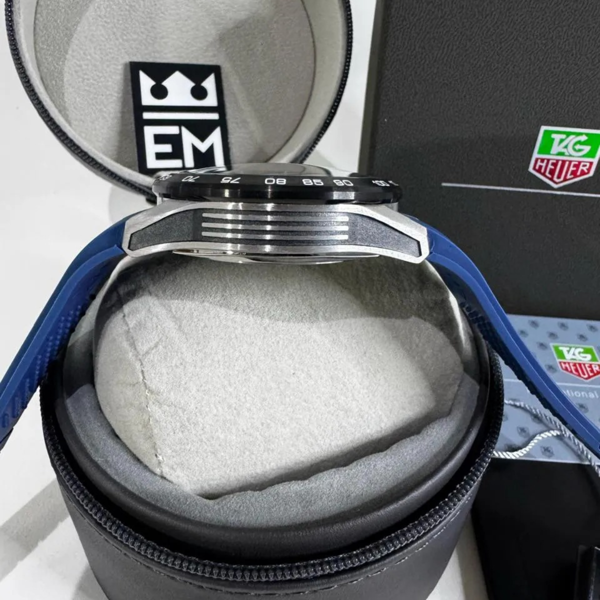 TAG Heuer Carrera Senna Skelett Tourbillon – Blau Gelb