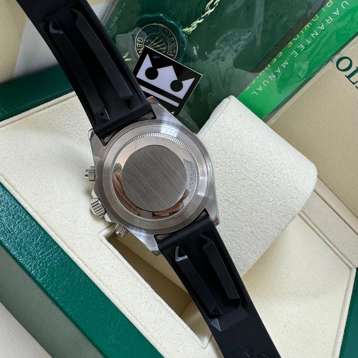 Rolex Daytona – Silbernes Zifferblatt – Oysterflex