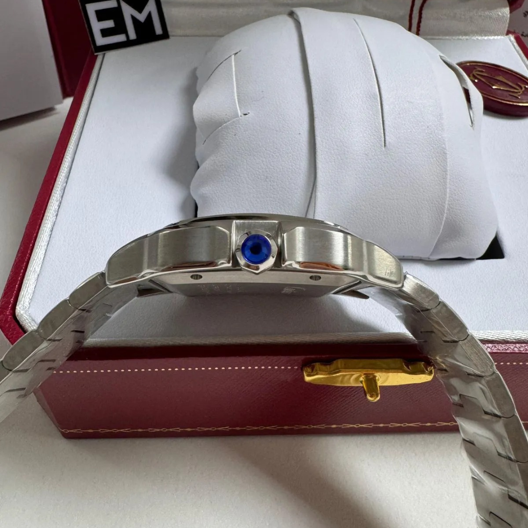 Cartier Santos – Weißes Zifferblatt