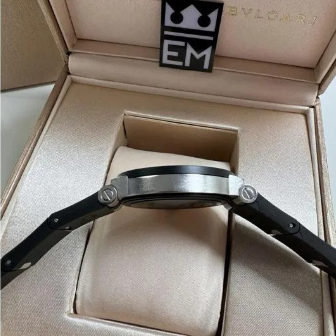 Bvlgari Aluminium Chronograph Schwarz-Weiß