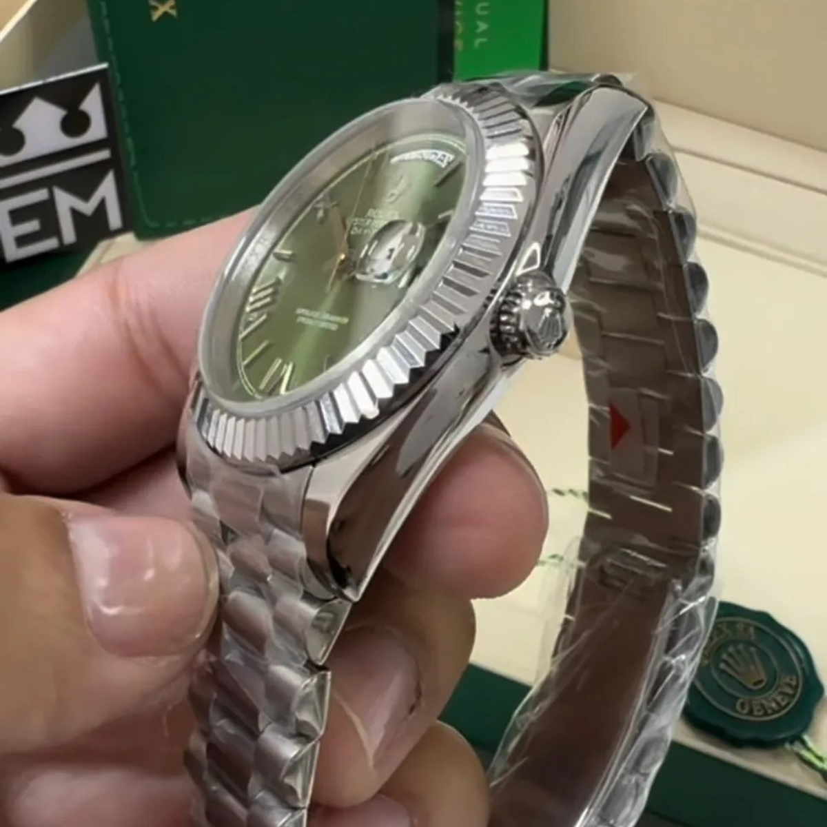 Rolex Day-Date 40 – Grünes Zifferblatt