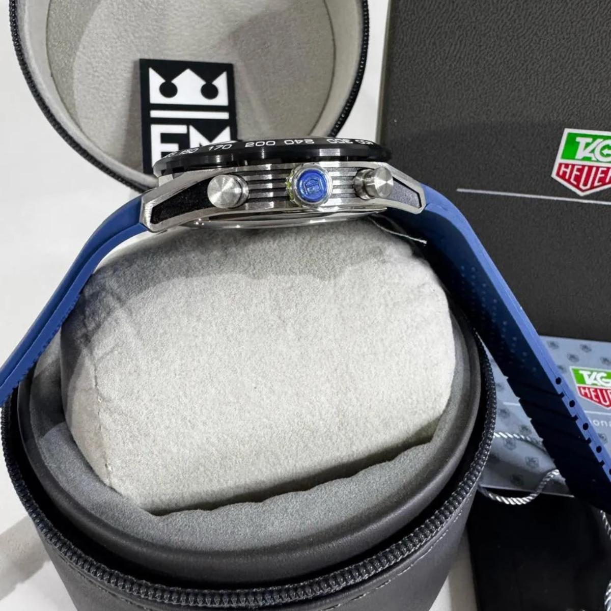 TAG Heuer Carrera Senna Skelett Tourbillon – Blau Gelb