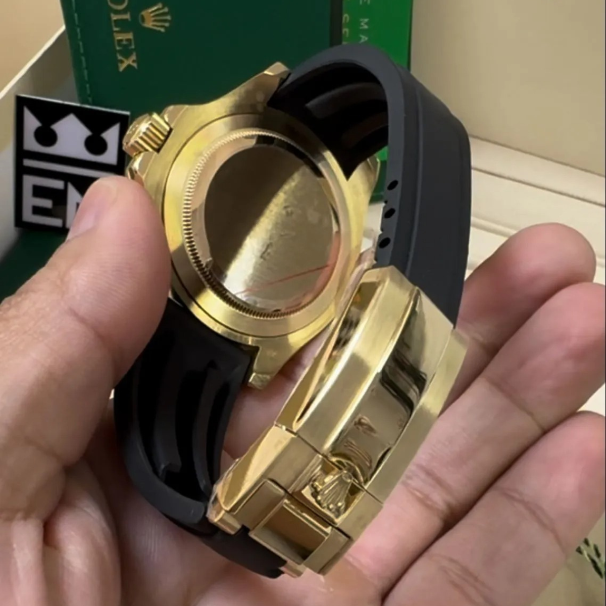 Rolex Yacht-Master 42 – Schwarzes Zifferblatt – Oysterflex