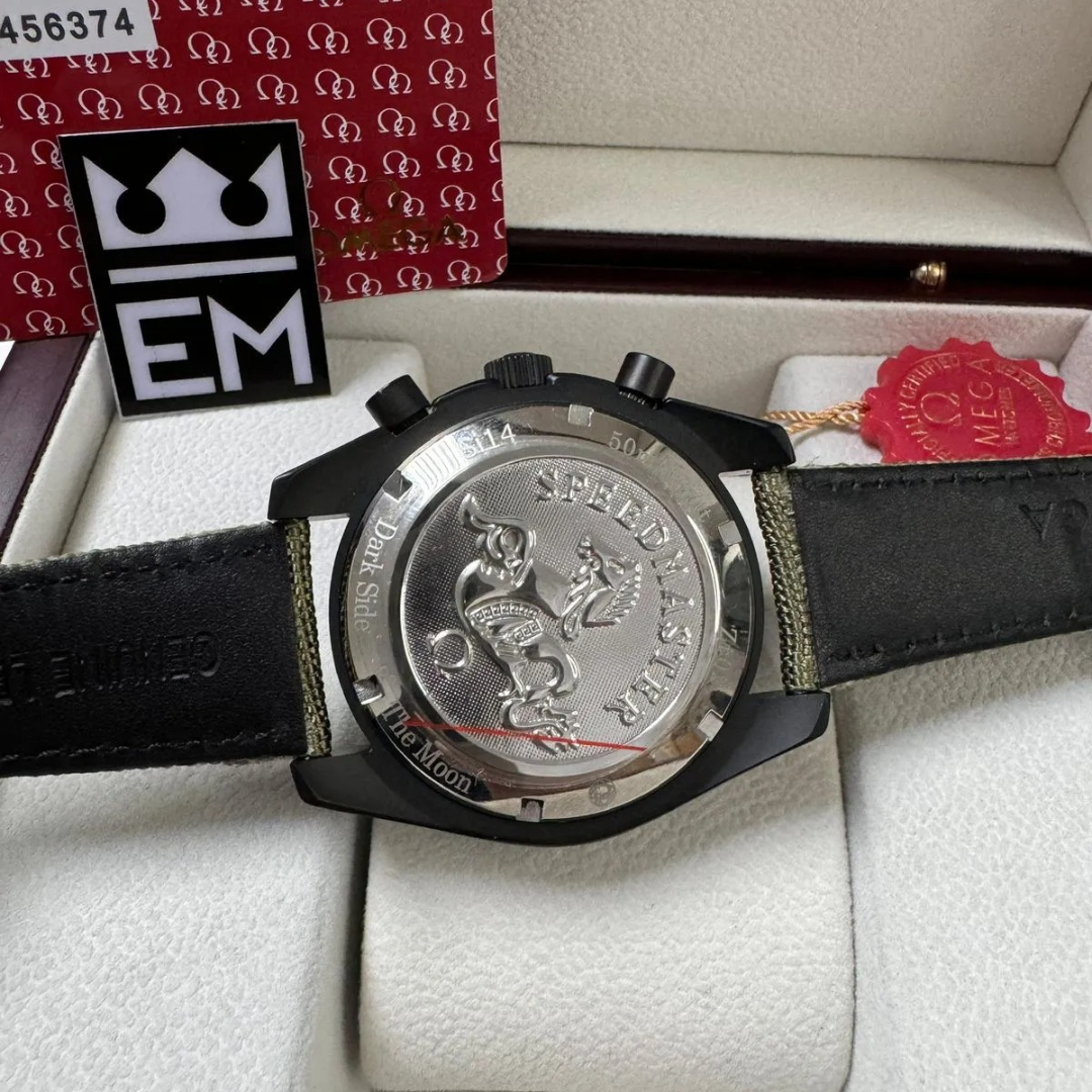 Omega Speedmaster Dark Edition – Schwarz/Khaki | Chronograph