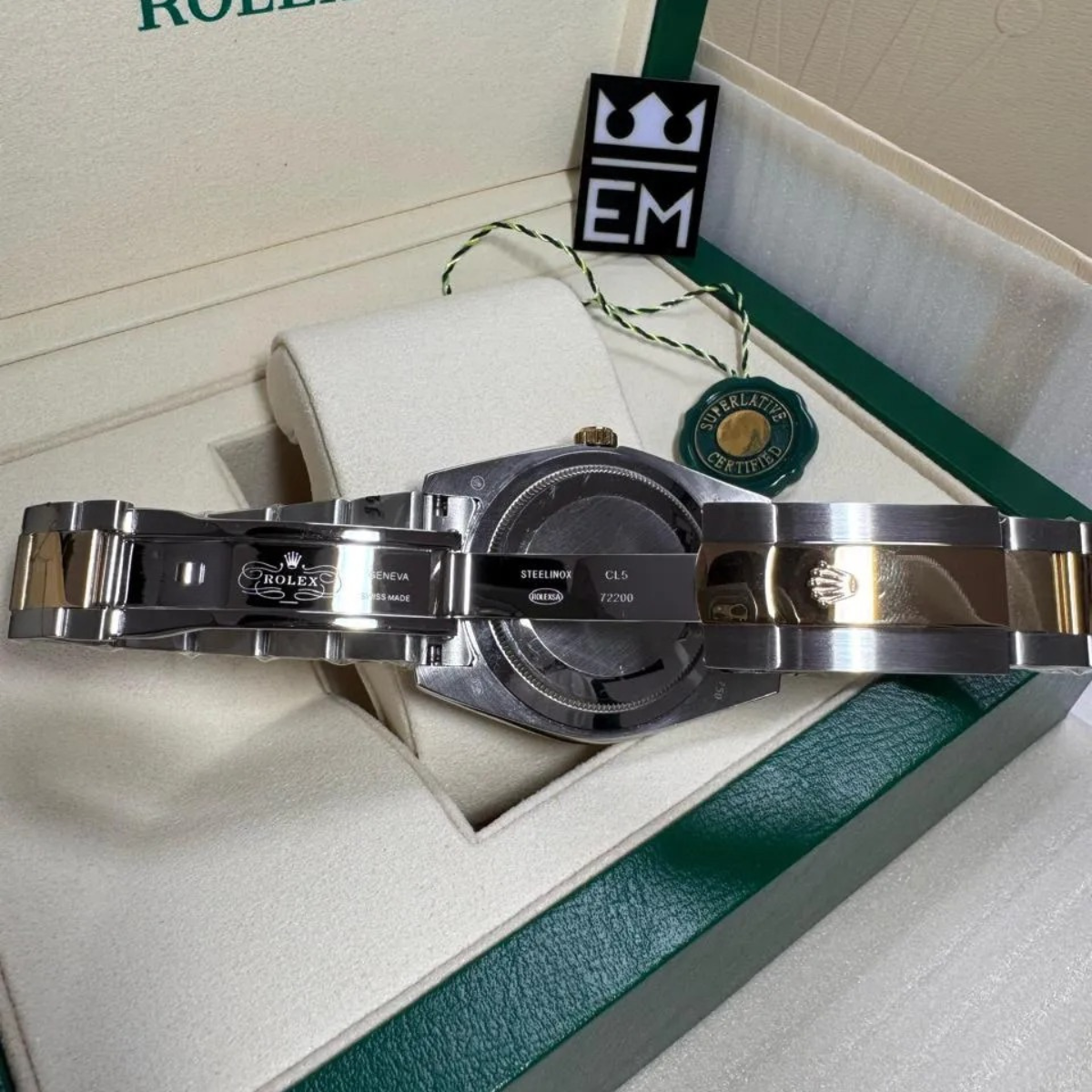 Rolex Datejust 41 – Weisses Zifferblatt – Rolesor