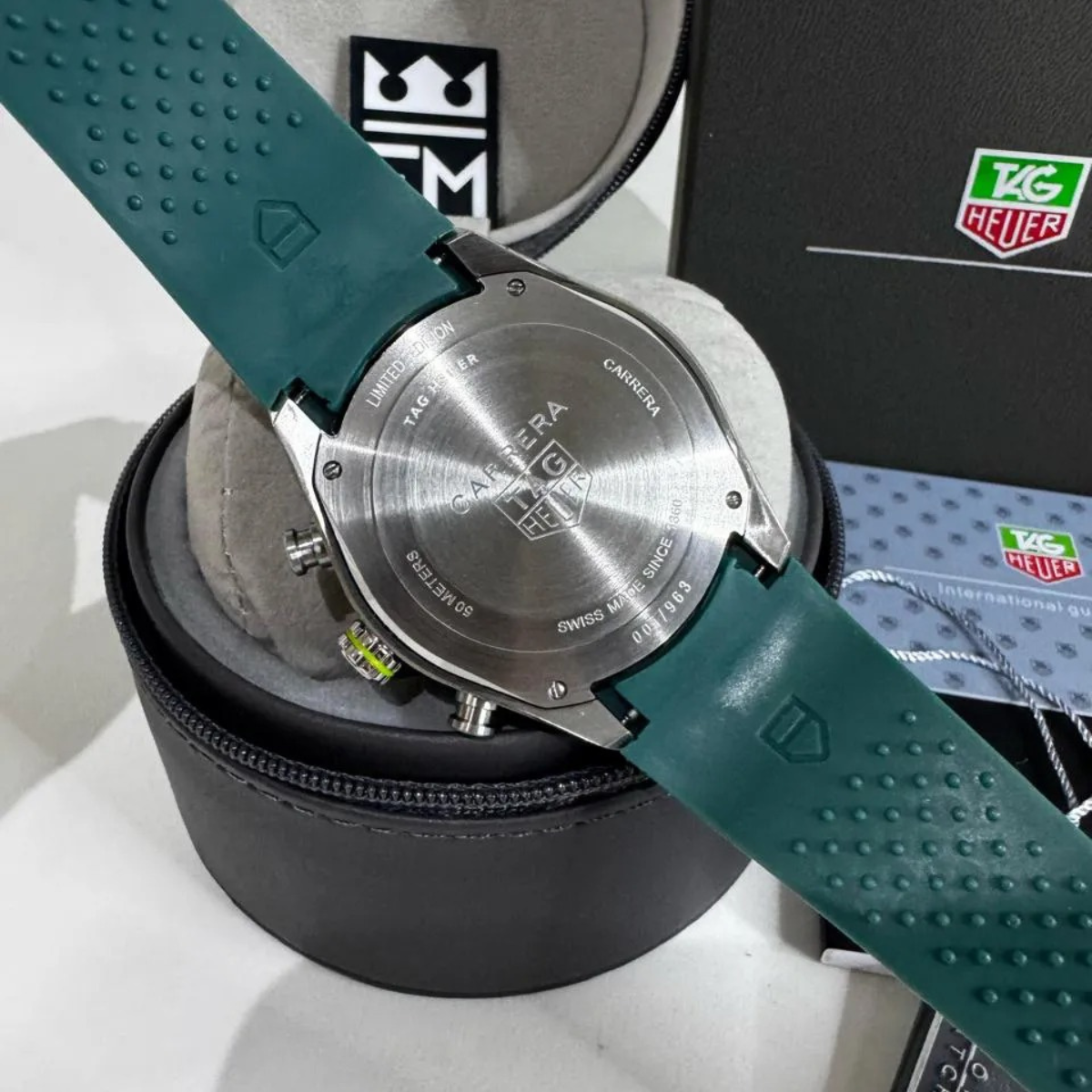 TAG Heuer Carrera Senna Skelett Tourbillon – Grün Gelb