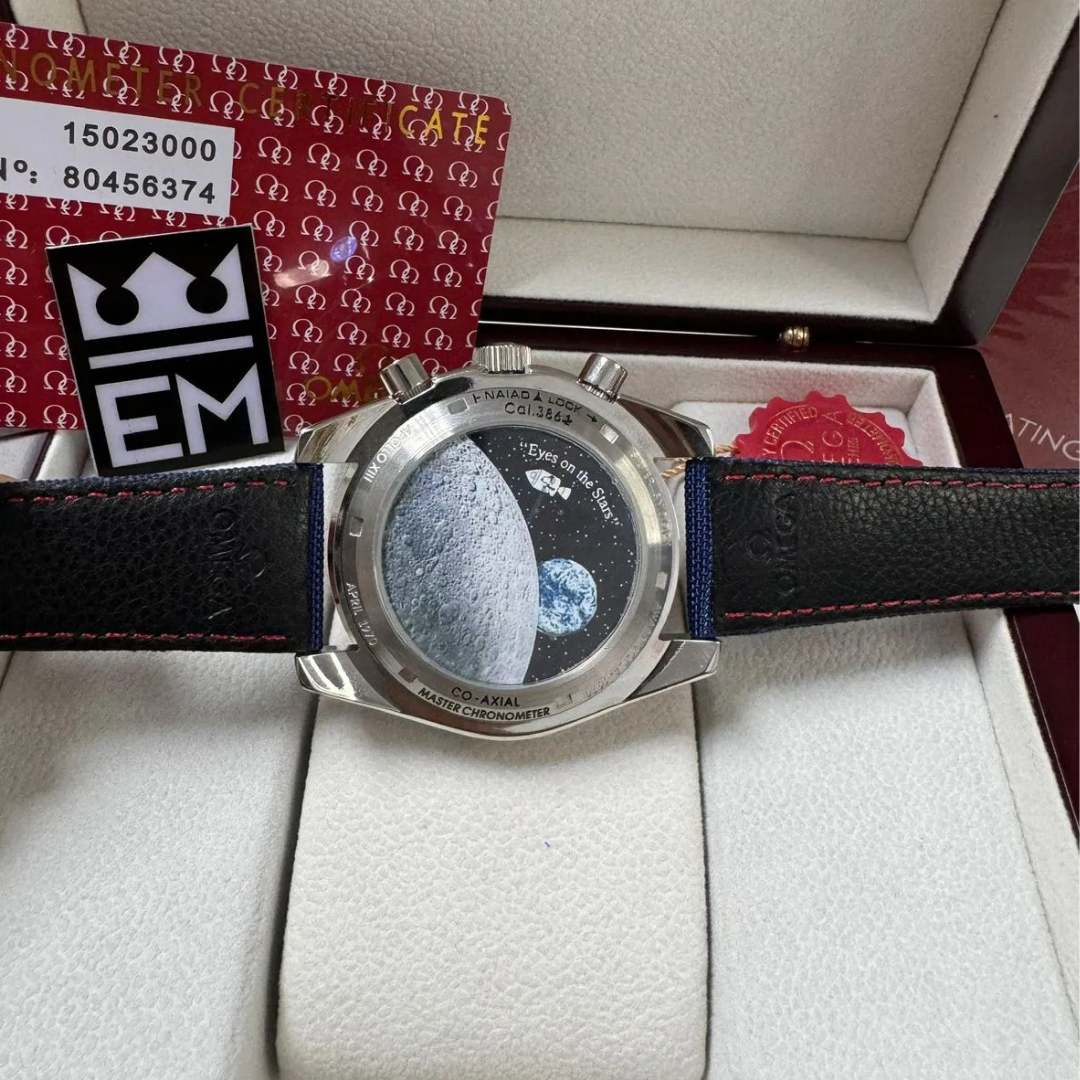 Omega Speedmaster Blue Edition – Weiß/Blau | Chronograph 42mm