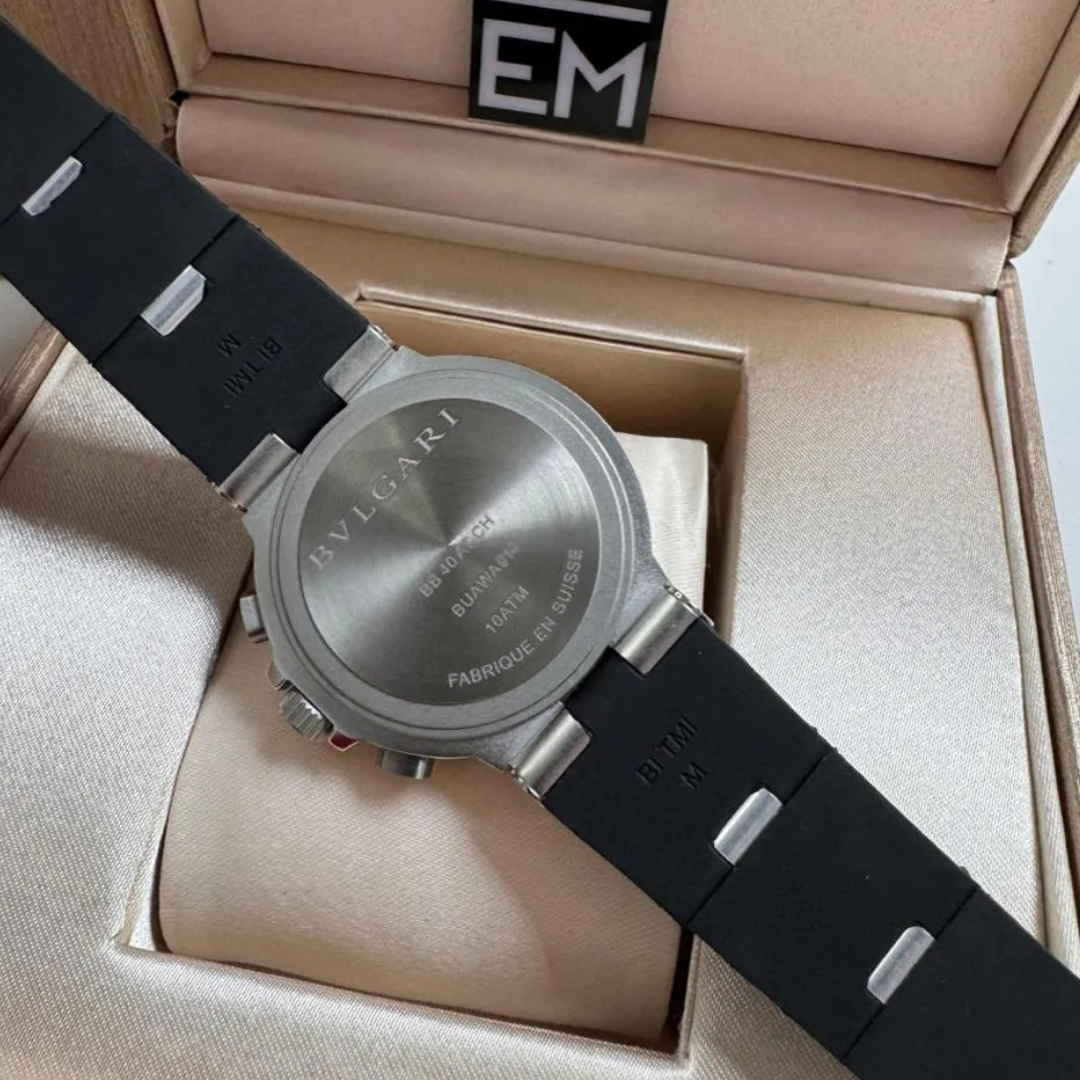 Bvlgari Aluminium Chronograph Schwarz/Weiß – Automatik