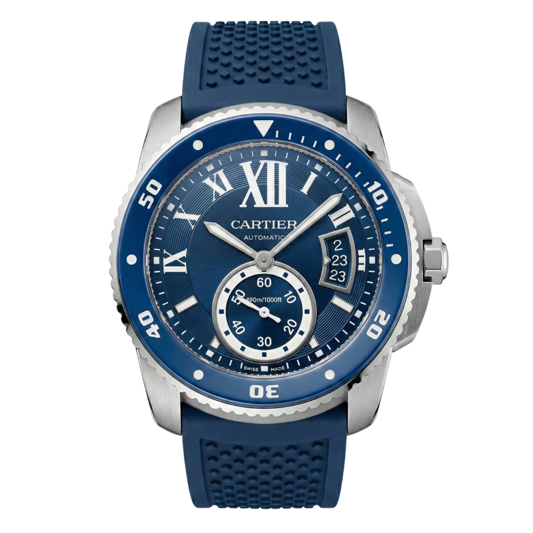 Cartier Ronde Bleu Diver Blau