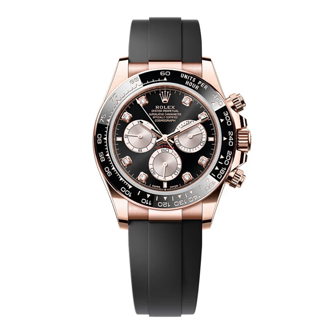 Rolex Daytona – Schwarzes Zifferblatt – Oysterflex