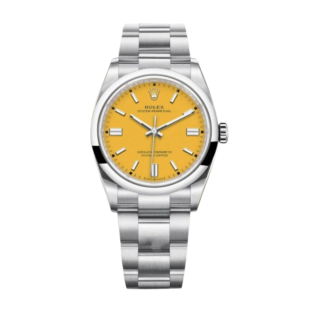 Rolex Oyster Perpetual 41 – Gelbes Zifferblatt